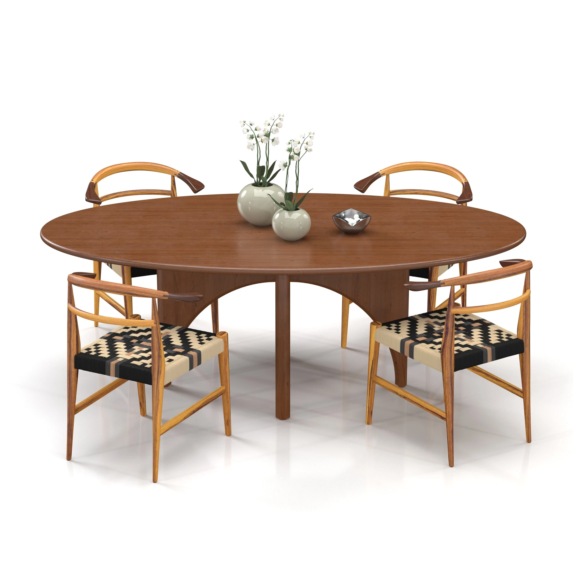 Dining set 03 3D Model_06